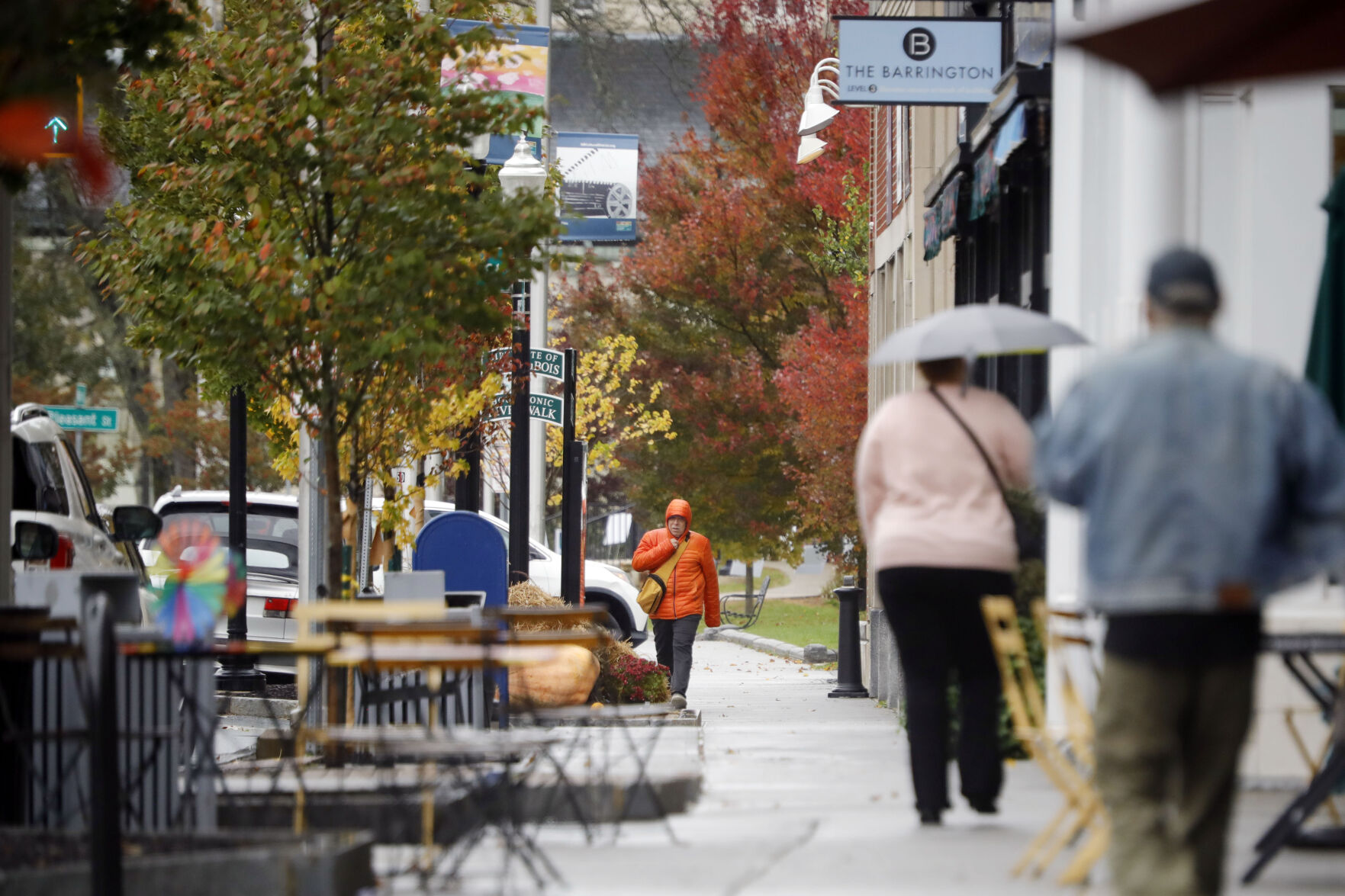 pedestrians in downtown Great Barrington